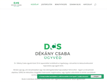Tablet Screenshot of dekanycsaba.com